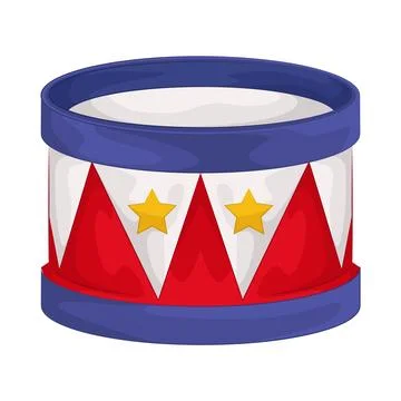 Illustration of drum Illustrazione stock