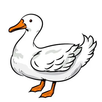 Illustration of Duck -Vector Illustration Stock Illustration