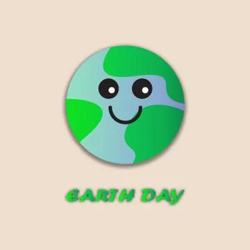 Illustration of earth day  earth vector  earth love  mascot design Stock Illustration