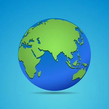 Illustration of Earth globe icon Vector Stock Illustration