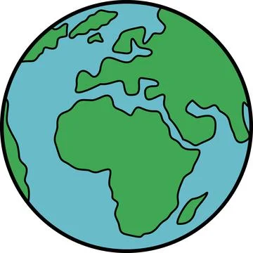 Illustration of earth Illustrazione stock
