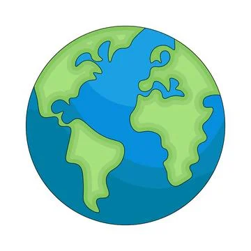 Illustration of Earth Illustrazione stock