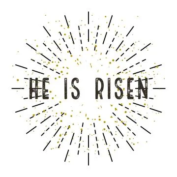 Illustration for Easter Christ is Risen! White background Illustrazione stock