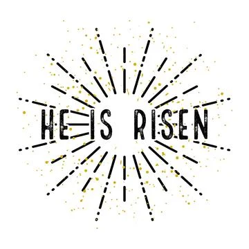 Illustration for Easter Christ is Risen. White background Illustrazione stock