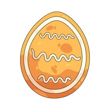 Illustration of easter egg cookie イラスト素材