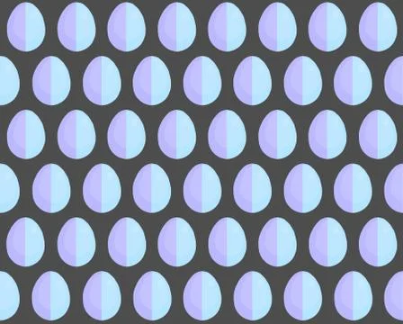 Illustration of easter eggs pattern Stock Illustration