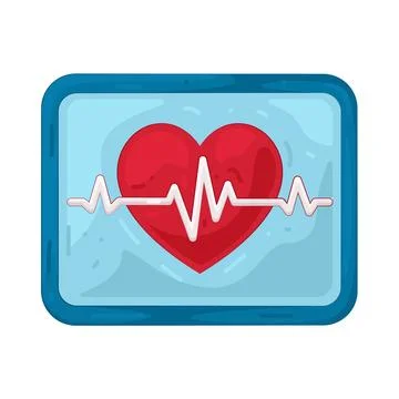 Illustration of ECG Stock Illustration