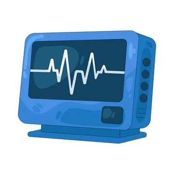 Illustration of ECG Ilustração Stock