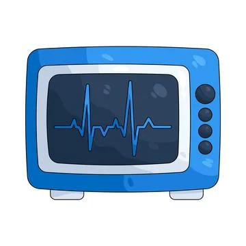 Illustration of ECG Stock Illustration