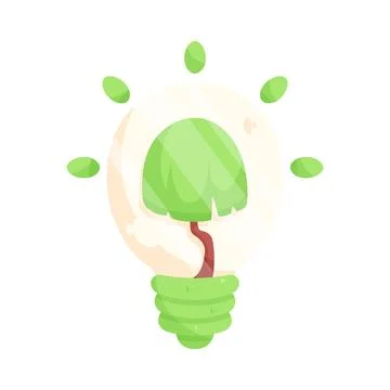 Illustration of eco friendly light bulb イラスト素材