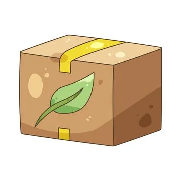 Illustration of eco package Stock Illustration