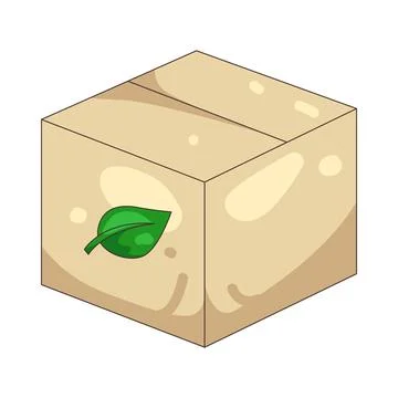 Illustration of Eco packaging Illustrazione stock