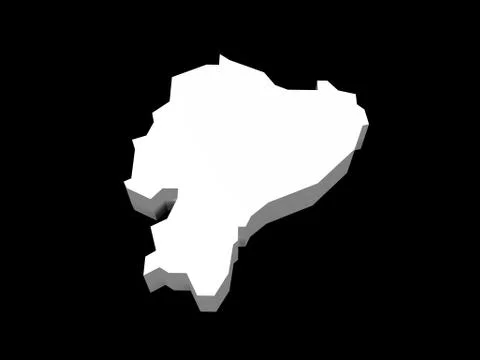 A illustration of the ecuador map Stock Illustration