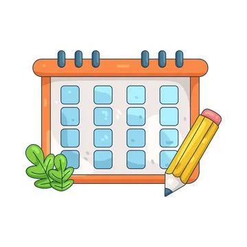 Illustration of edit calendar Stock Illustration