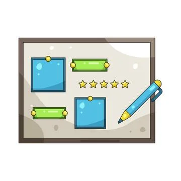 Illustration of Edit feedback イラスト素材
