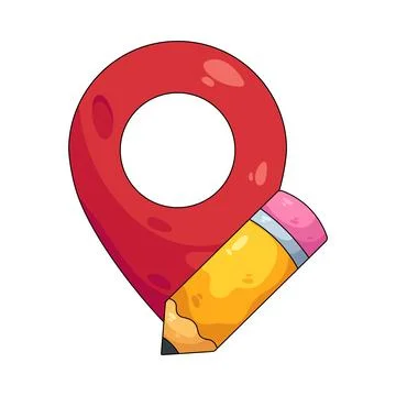 Illustration of Edit location 스톡 일러스트