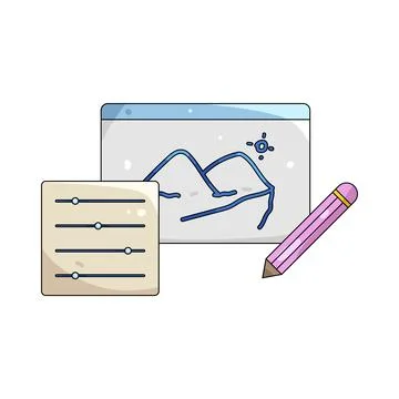 Illustration of Editing 스톡 일러스트