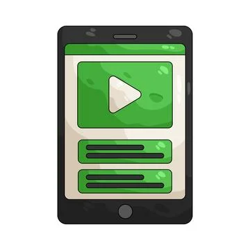 Illustration of educational video Stock Illustration