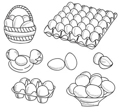 Illustration of eggs Stock Illustration