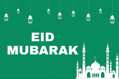 Illustration of Eid mubarak for muslim Stock Illustration