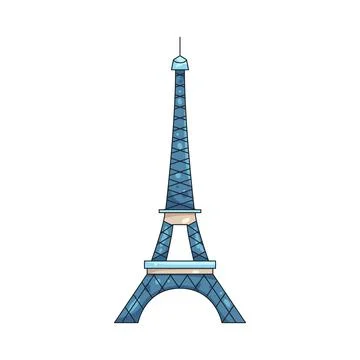 Illustration of Eiffel Tower Stockillustratie
