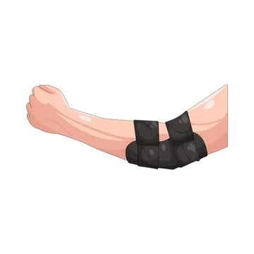 Illustration of Elbow brace Stock Illustration