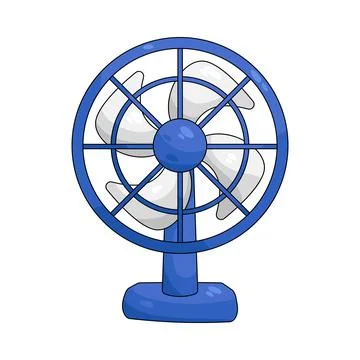 Illustration of electric fan Stock Illustration