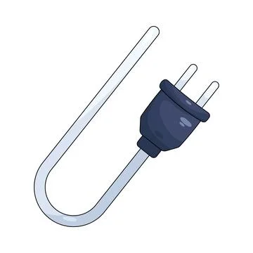 Illustration of electric plug Stock Illustration