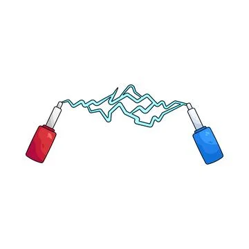 Illustration of electric spark Stock Illustration