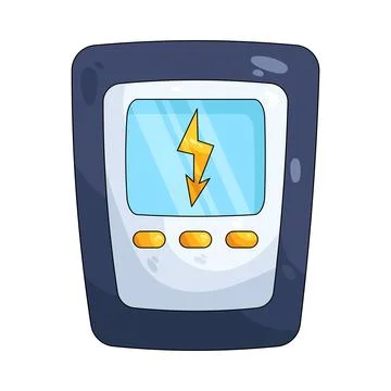 Illustration of electric transformer Stock Illustration