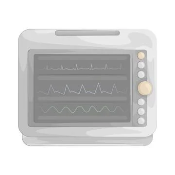 Illustration of Electrocardiogram Stock Illustration
