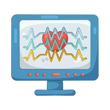 Illustration of electrocardiogram Stock Illustration