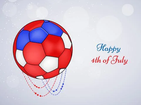 Illustration of elements of 4th of July US independence day background Stock Illustration