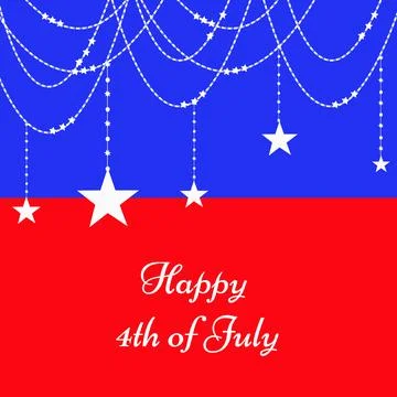 Illustration of elements of 4th of July US independence day background イラスト素材