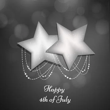 Illustration of elements of 4th of July US independence day background 스톡 일러스트