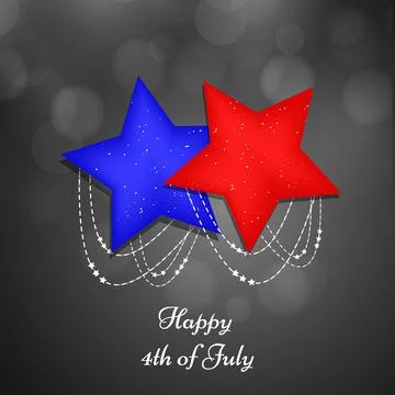 Illustration of elements of 4th of July US independence day background Stock Illustration