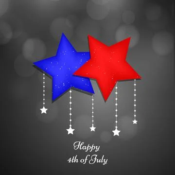 Illustration of elements of 4th of July US independence day background 스톡 일러스트