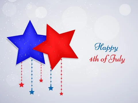 Illustration of elements of 4th of July US independence day background Stock Illustration