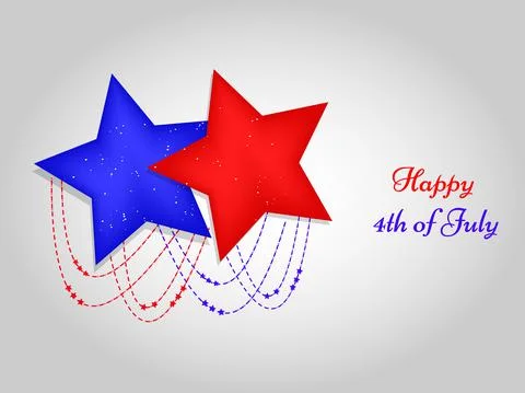 Illustration of elements of 4th of July US independence day background Stockillustratie