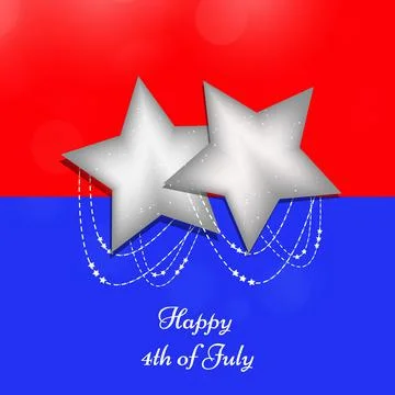 Illustration of elements of 4th of July US independence day background Stock Illustration