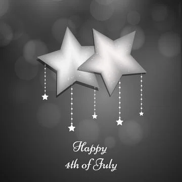 Illustration of elements of 4th of July US independence day background Stock Illustration