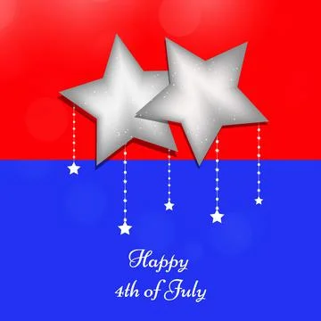 Illustration of elements of 4th of July US independence day background イラスト素材