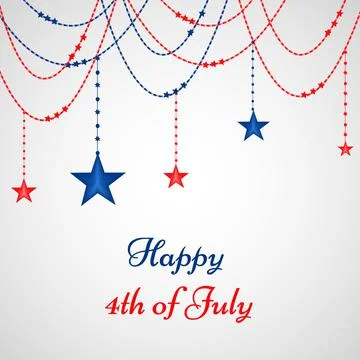 Illustration of elements of 4th of July US independence day background イラスト素材