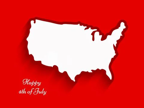Illustration of elements of 4th of July US independence day background Stock Illustration