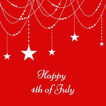 Illustration of elements of 4th of July US independence day background Stockillustratie