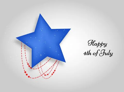 Illustration of elements of 4th of July US independence day background 스톡 일러스트