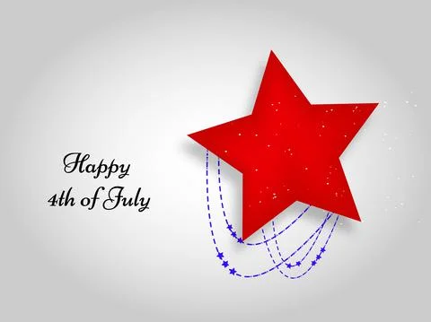 Illustration of elements of 4th of July US independence day background Stock Illustration