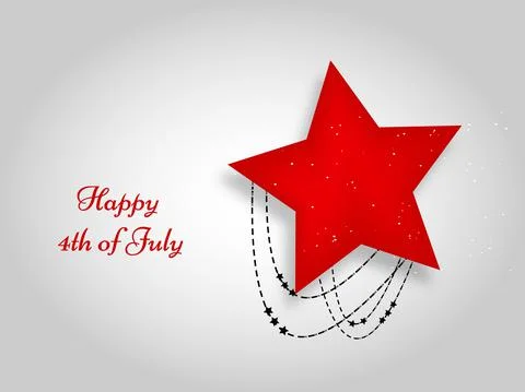 Illustration of elements of 4th of July US independence day background Stock Illustration