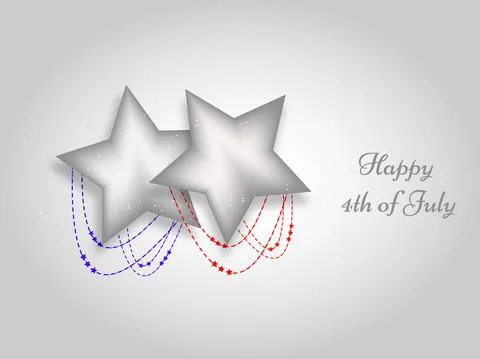 Illustration of elements of 4th of July US independence day background Stockillustratie