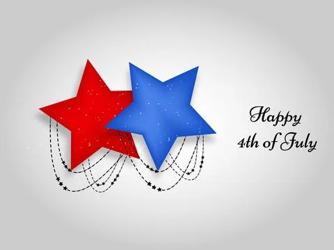 Illustration of elements of 4th of July US independence day background イラスト素材